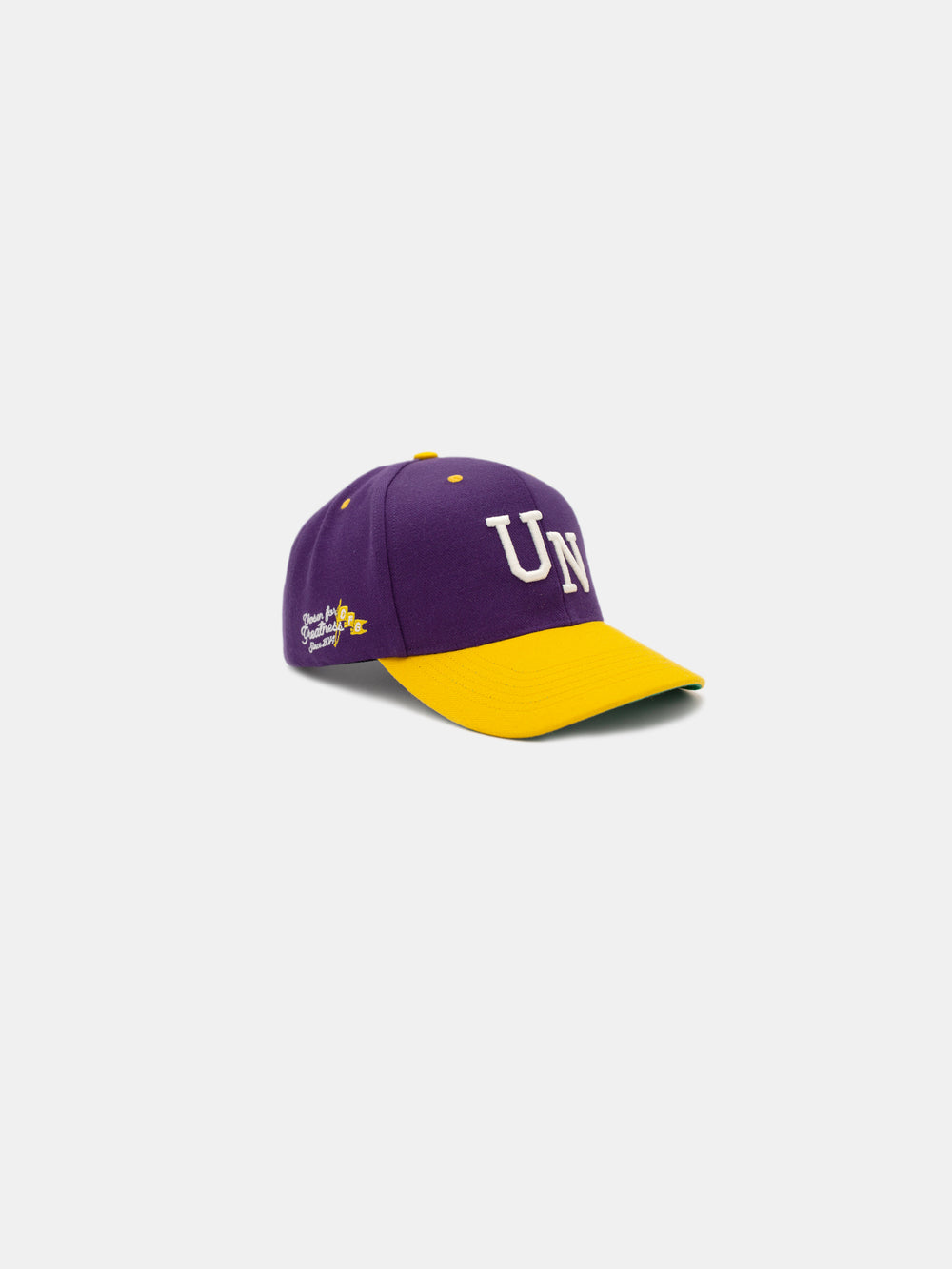 side of Chosen UN Snapback Hat Kelly Purple/Yellow