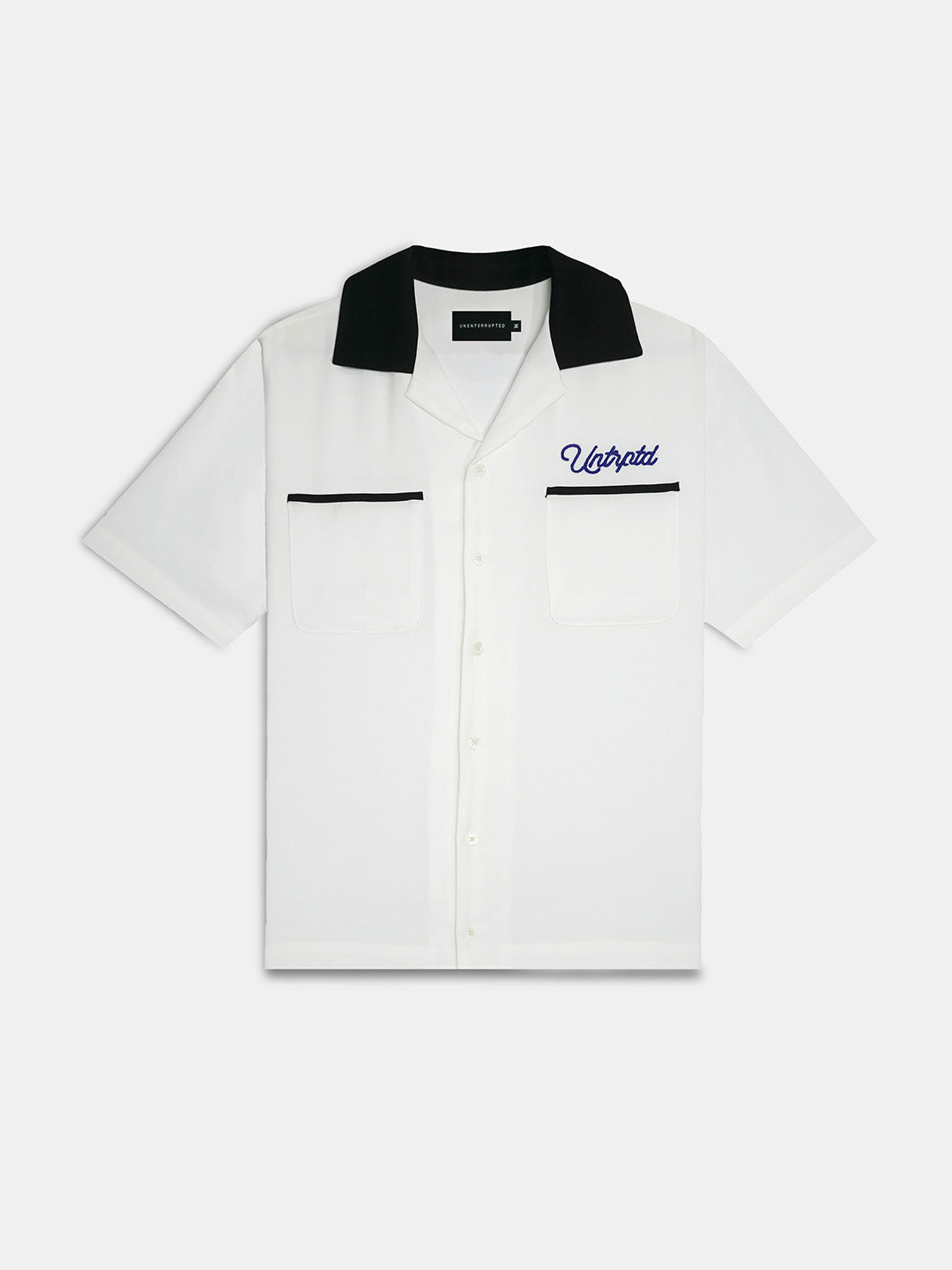 White Logo Bowling Shirt
