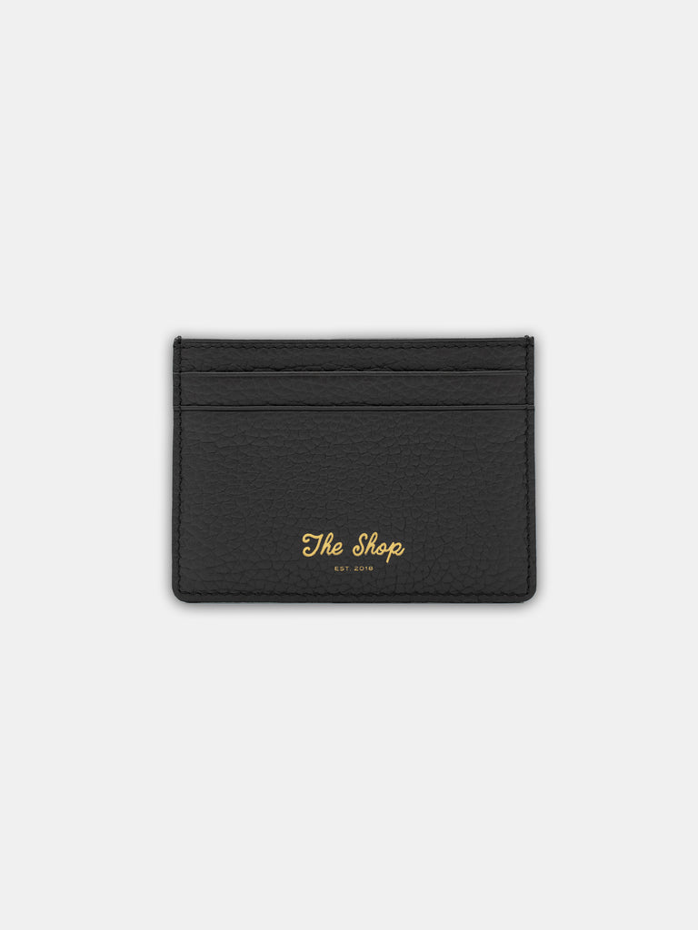 The Shop Leather Card Holder Black