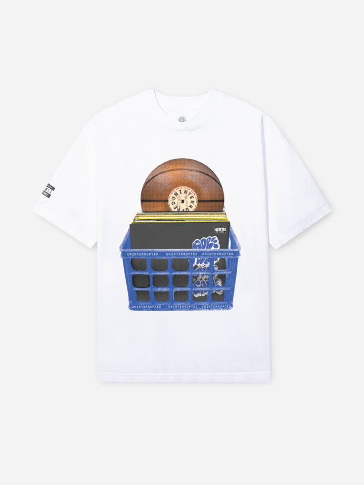 Schemes & Dreams Crate & Vinyl White Tee