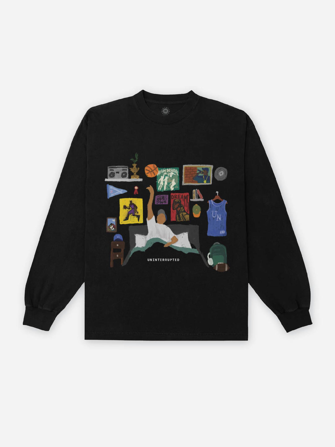 Schemes & Dreams Posters on the Wall Black Long Sleeve Tee