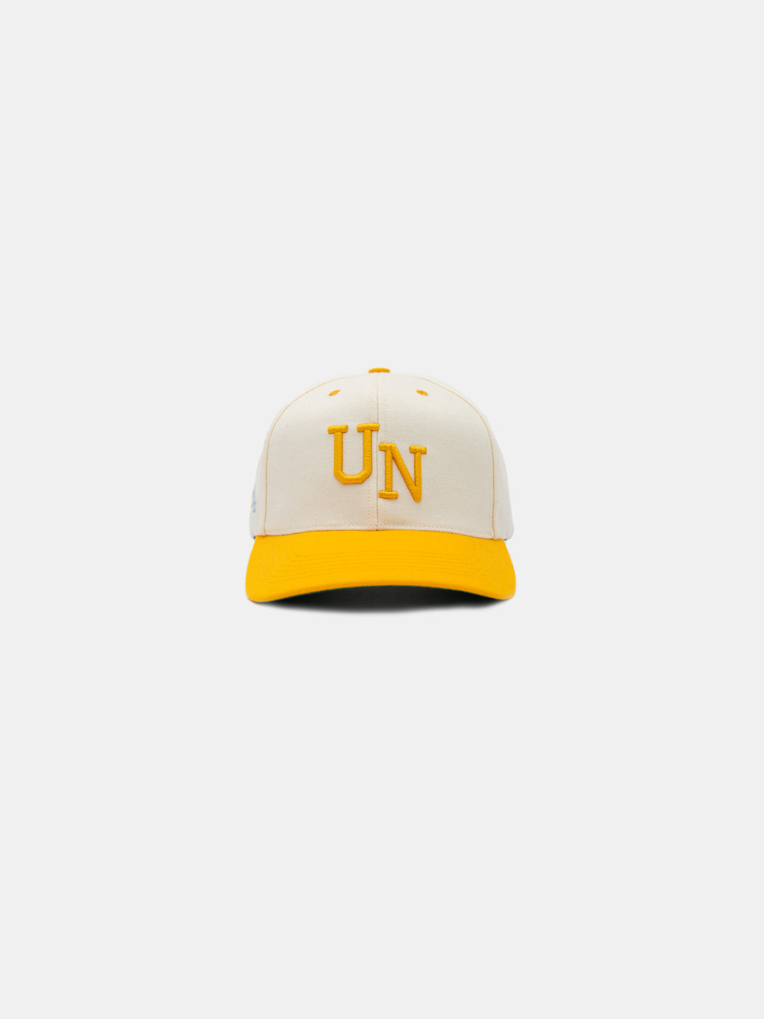front of Chosen UN Snapback Hat Kelly Yellow/White