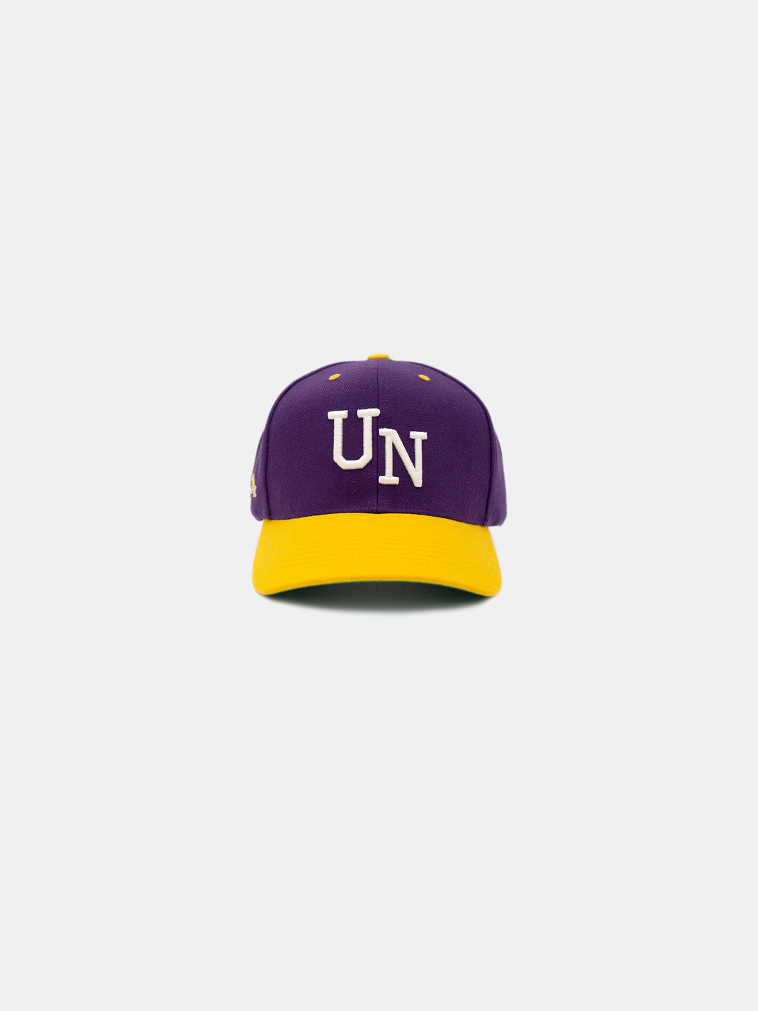 front of Chosen UN Snapback Hat Kelly Purple/Yellow