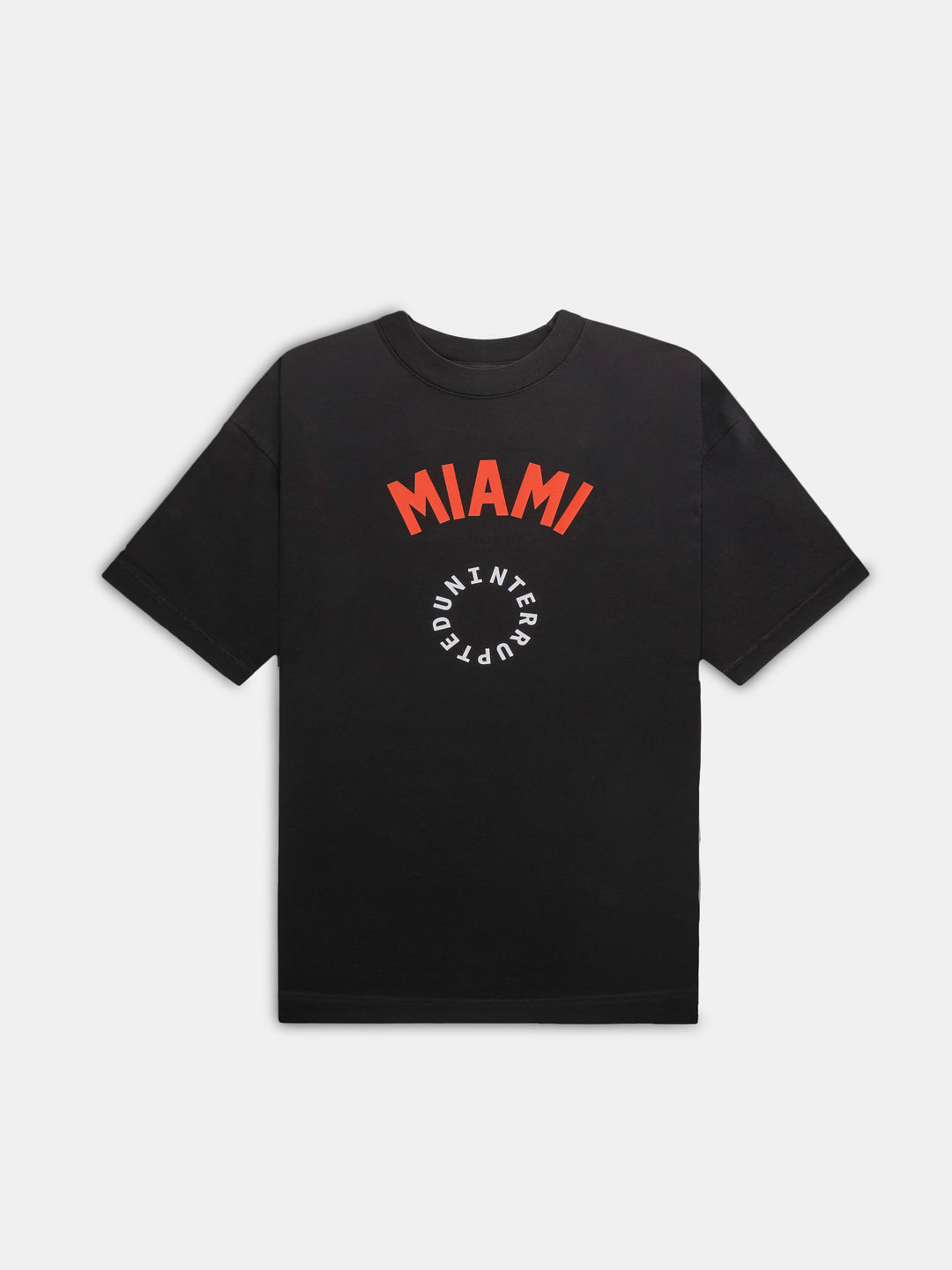 Miami Circle Logo Tee Black- front