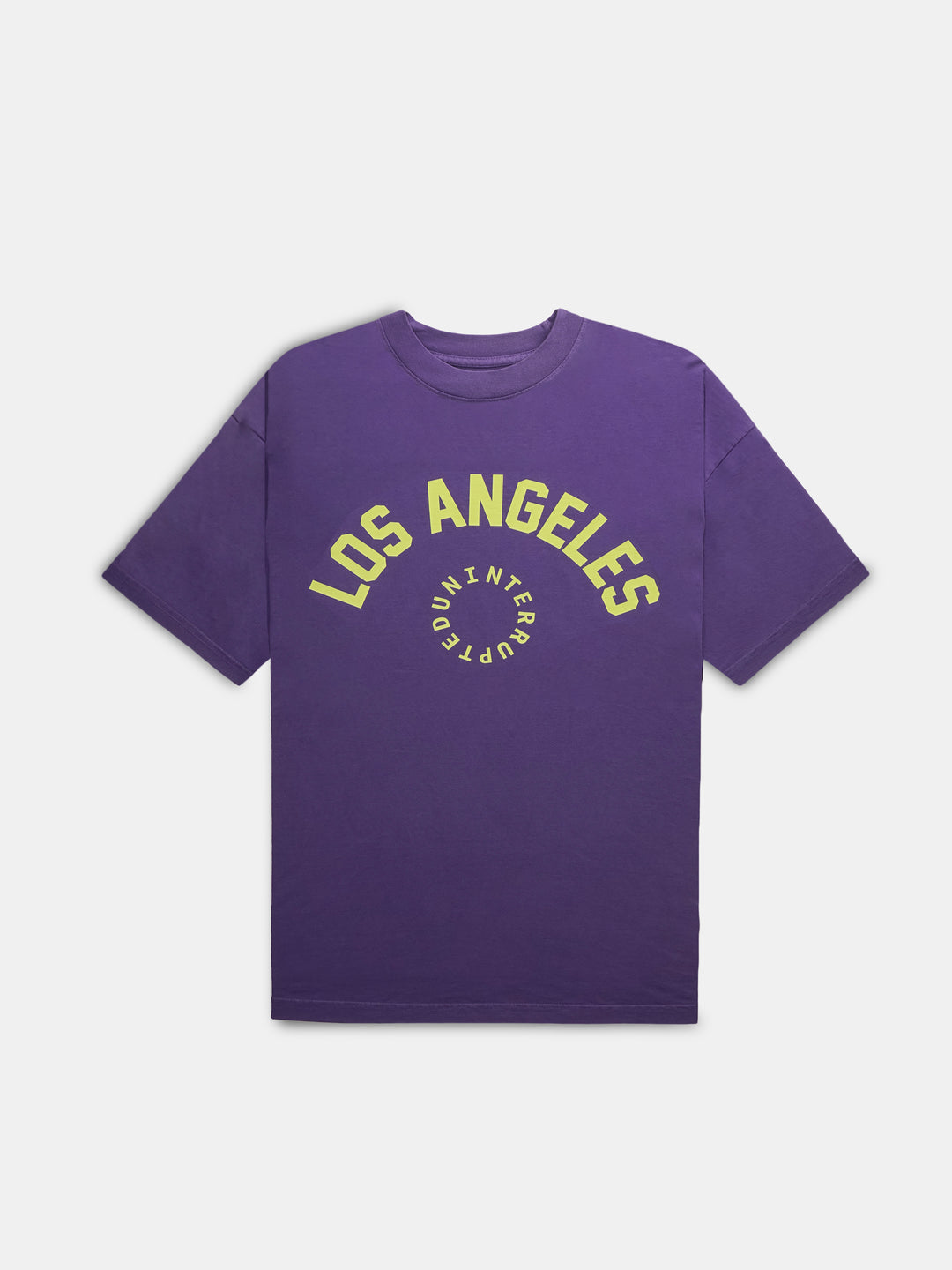 Los Angeles Circle Logo Tee Purple