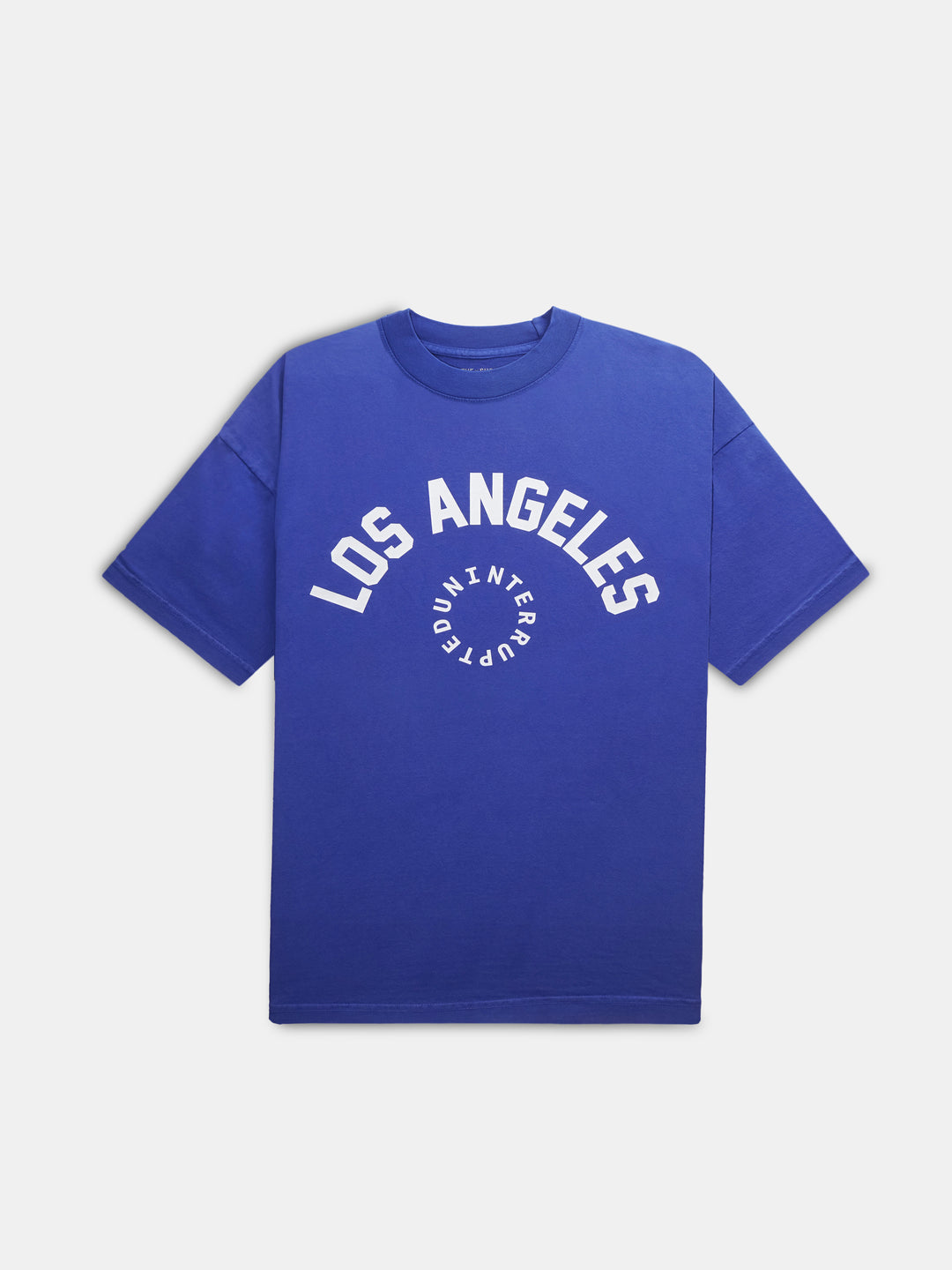 Los Angeles Circle Logo Tee Blue front