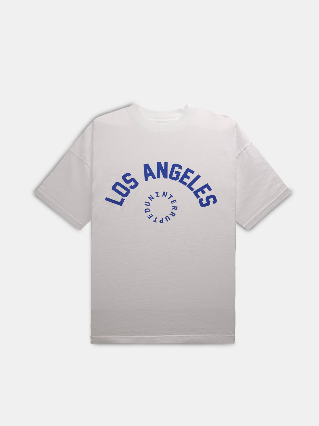Los Angeles Circle Logo Tee White