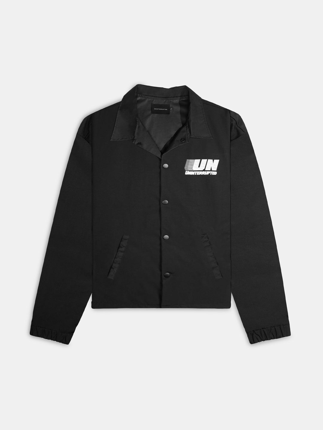 UN Motion Coaches Jacket Black - Front
