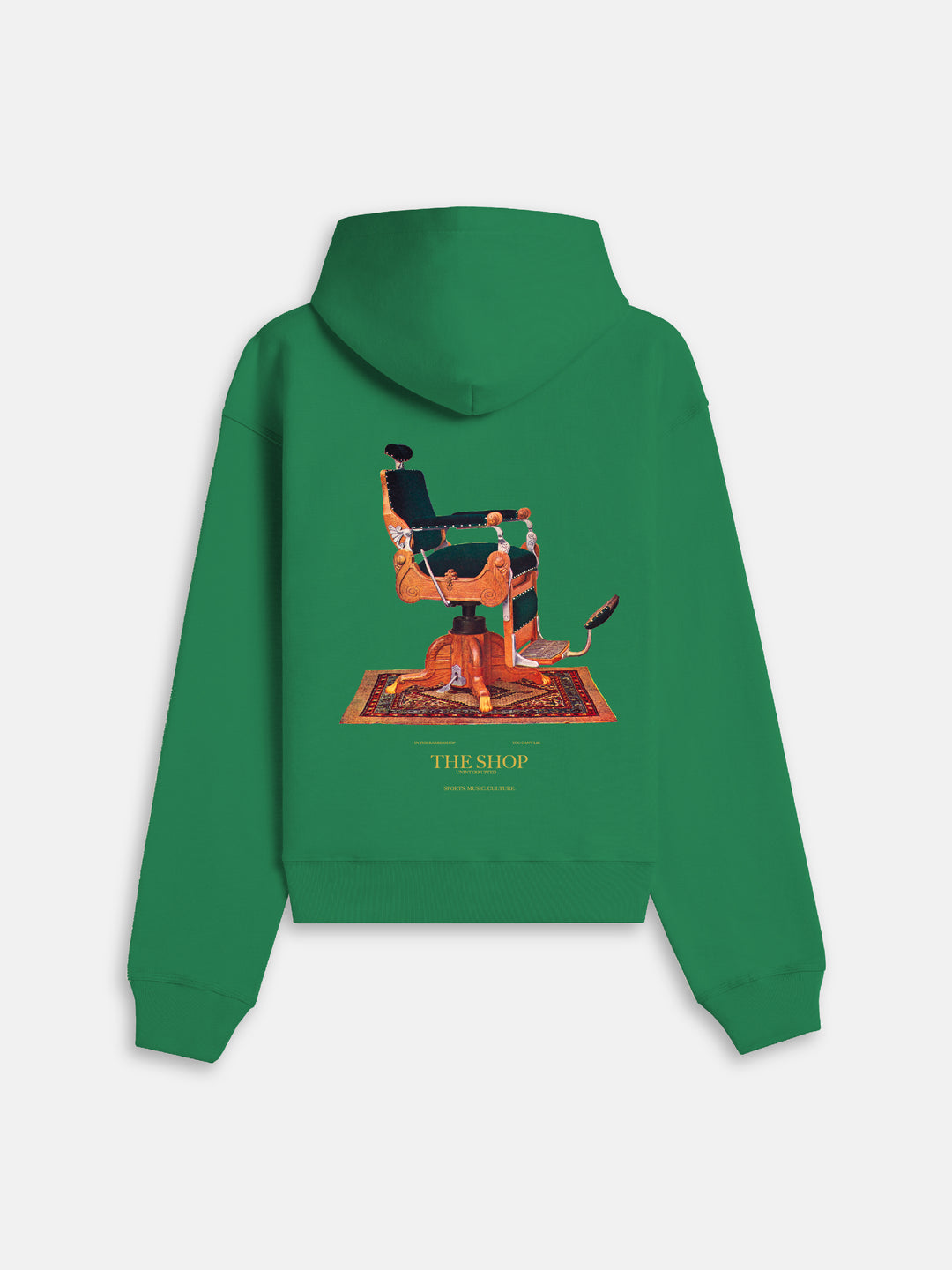 The Shop Chair Hoodie Emerald Green - Back