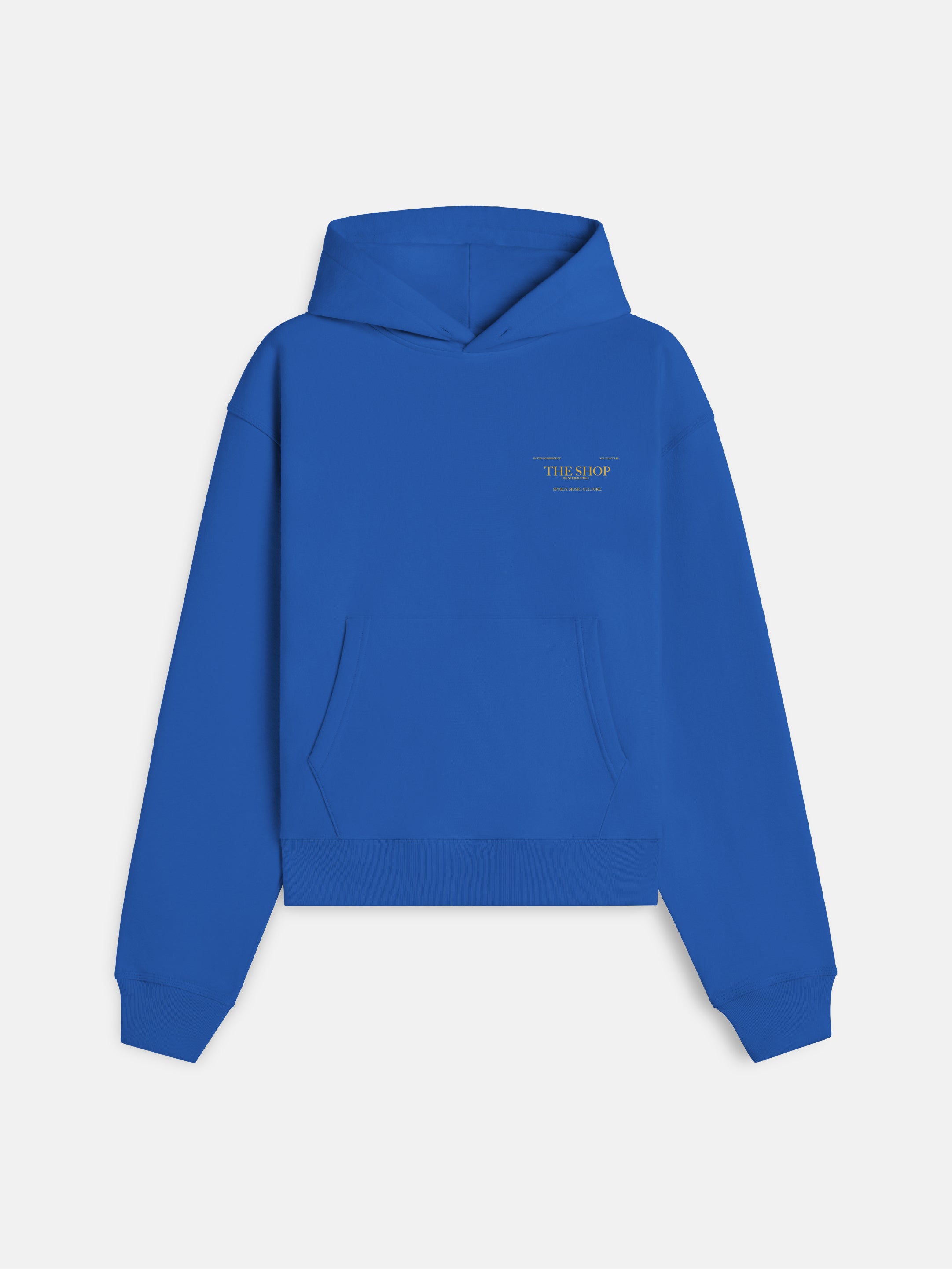 Plain royal blue outlet hoodie