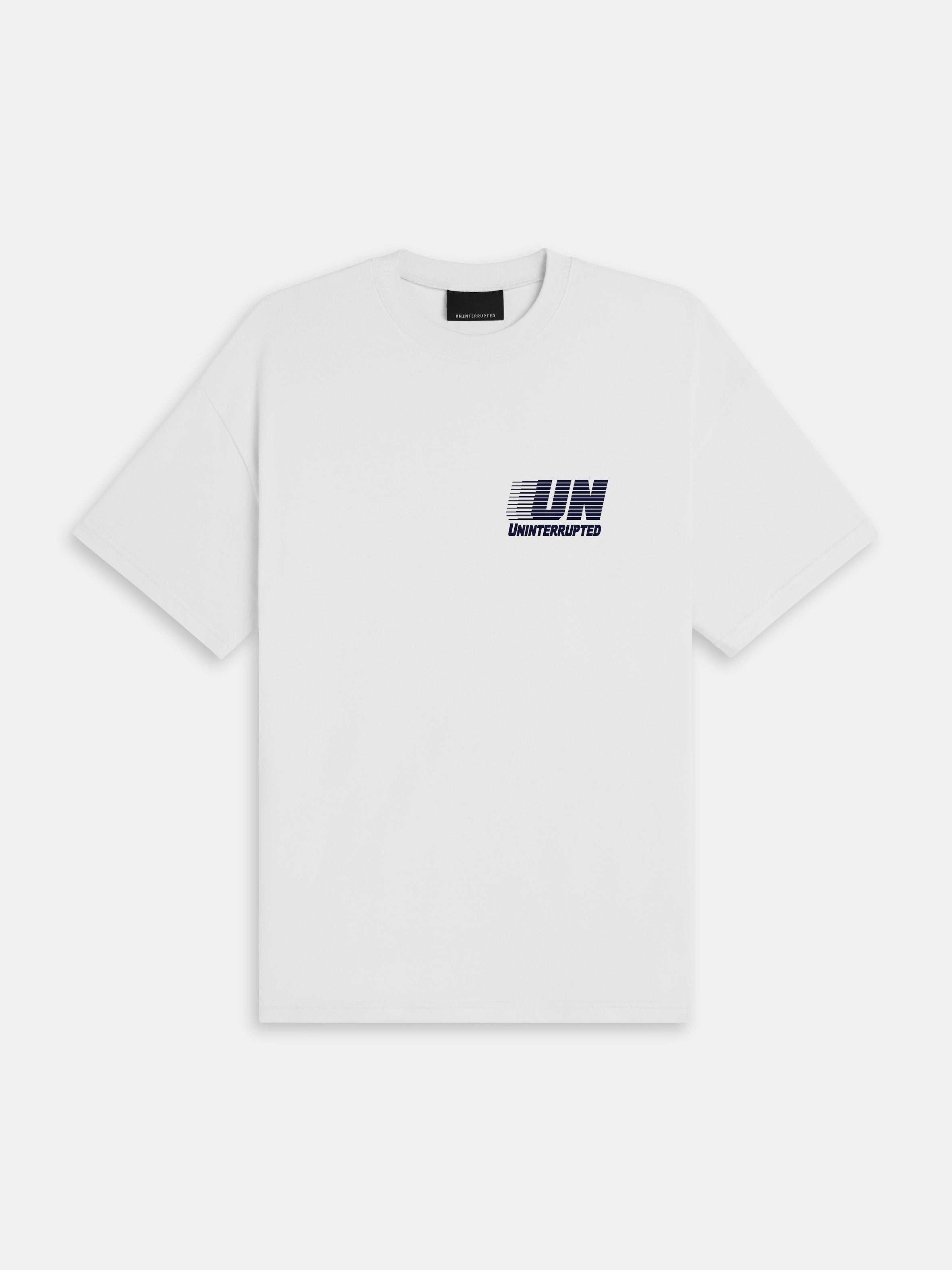 White shop printed tee