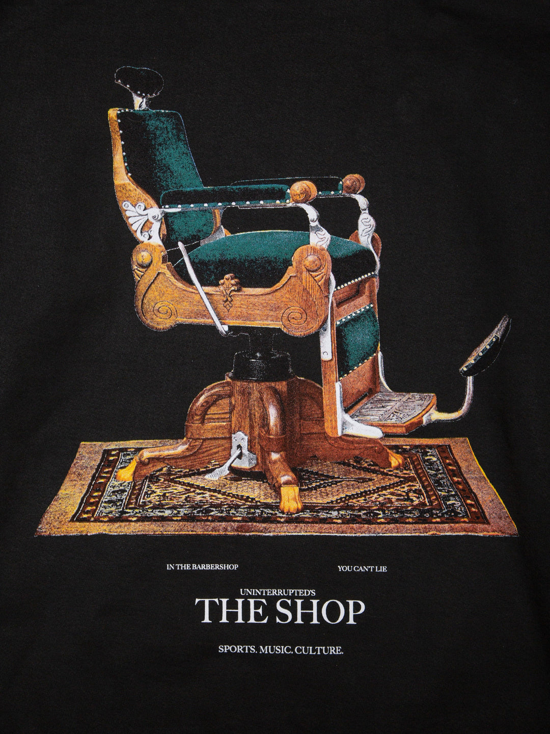 The Shop Chair Hoodie Black - Detail