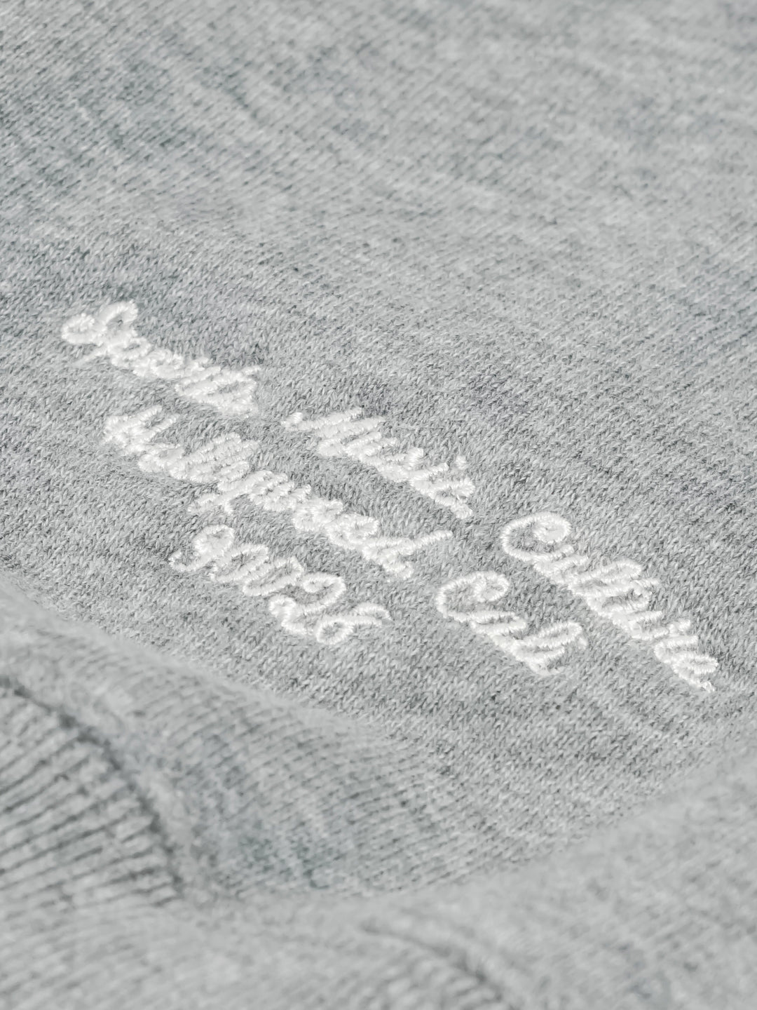 The Shop By Hand Crewneck Sweatshirt Grey - Detail