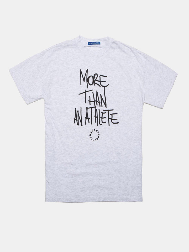 More Than An Athlete Tee Heather Grey - front of t-shirt