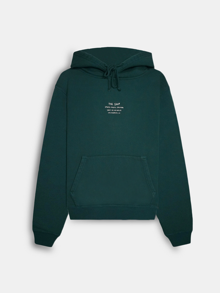 The Shop By Hand Fleece Hoodie Forest Green UNINTERRUPTED Uninterrupted Store